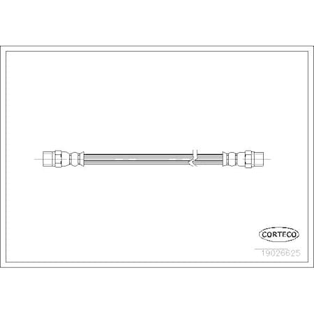 Corteco Brake Hose, 19026625 19026625